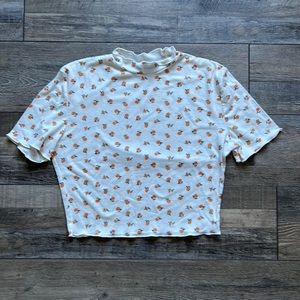 Shein Cropped Floral Top